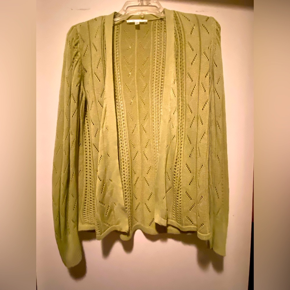 Cyrus pea 🫛 green knit cardigan!!